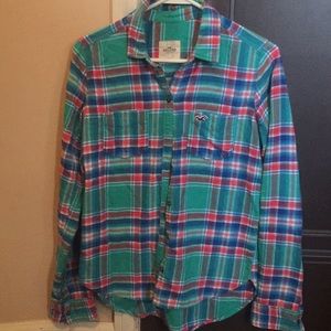 Hollister Flannel Small shirt